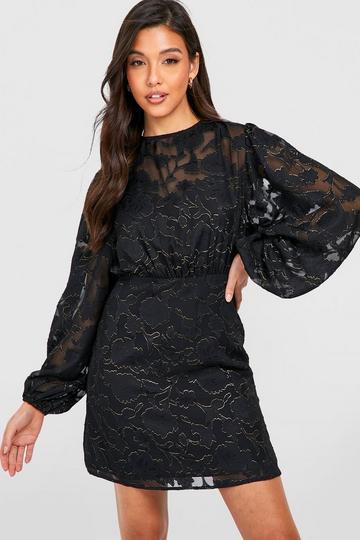 Black Lace Dresses With Sleeves | boohoo UK