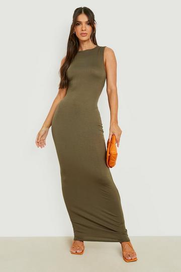 Sleeveless Maxi Dress khaki