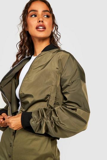 Khaki jackets | boohoo UK