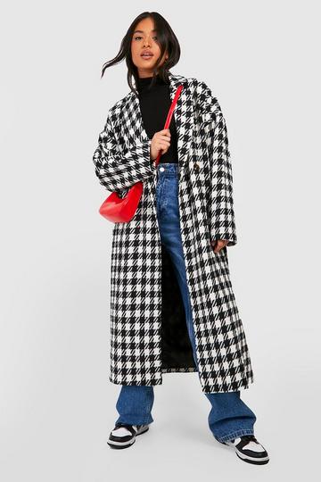 Petite Collar Detail Double Breasted Wool Maxi Coat