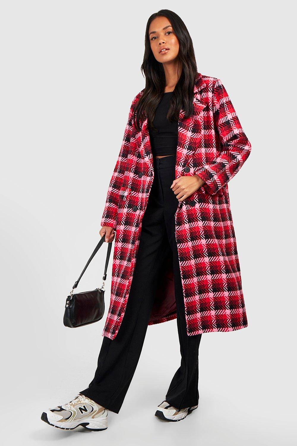 next red check coat