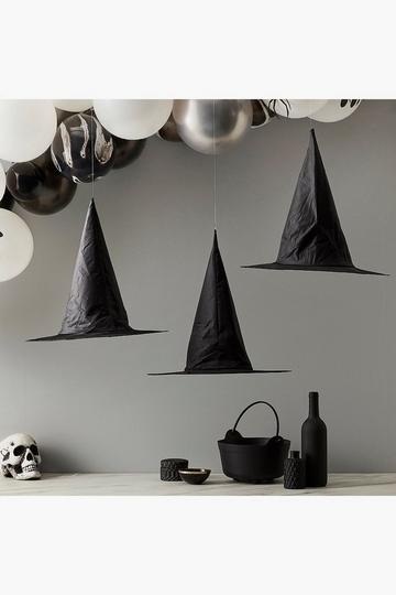 Black Ginger Ray Halloween Hanging Witches Hats 