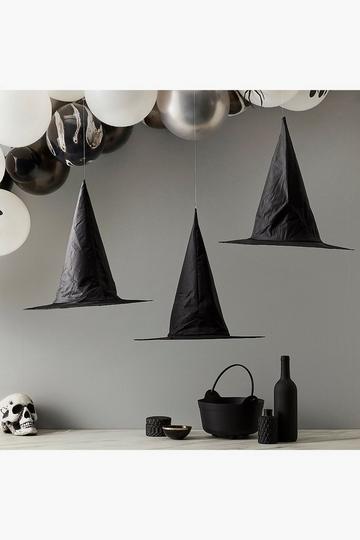 Black Ginger Ray Halloween Hanging Witches Hats