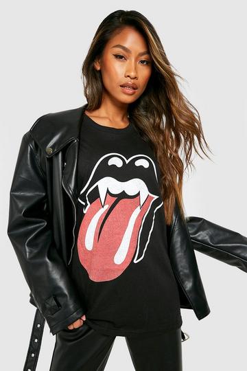 Halloween Vampire Rolling Stones Band T-Shirt black