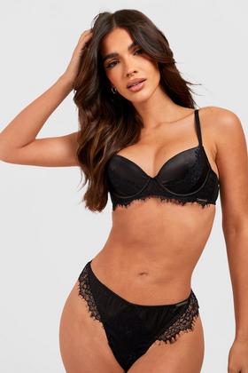 Scarlot reviews boohoo Sophie contrast lace underwired bra and