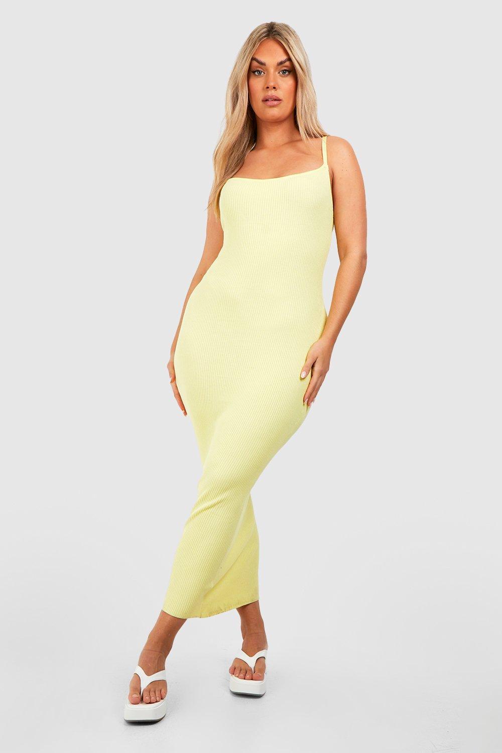 Missguided lemon outlet dress