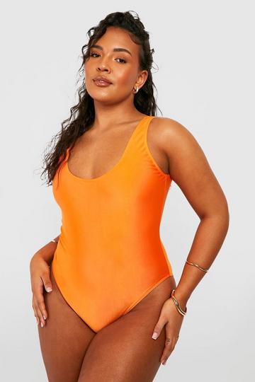 Plus Essentials Scoop Swimsuit orange