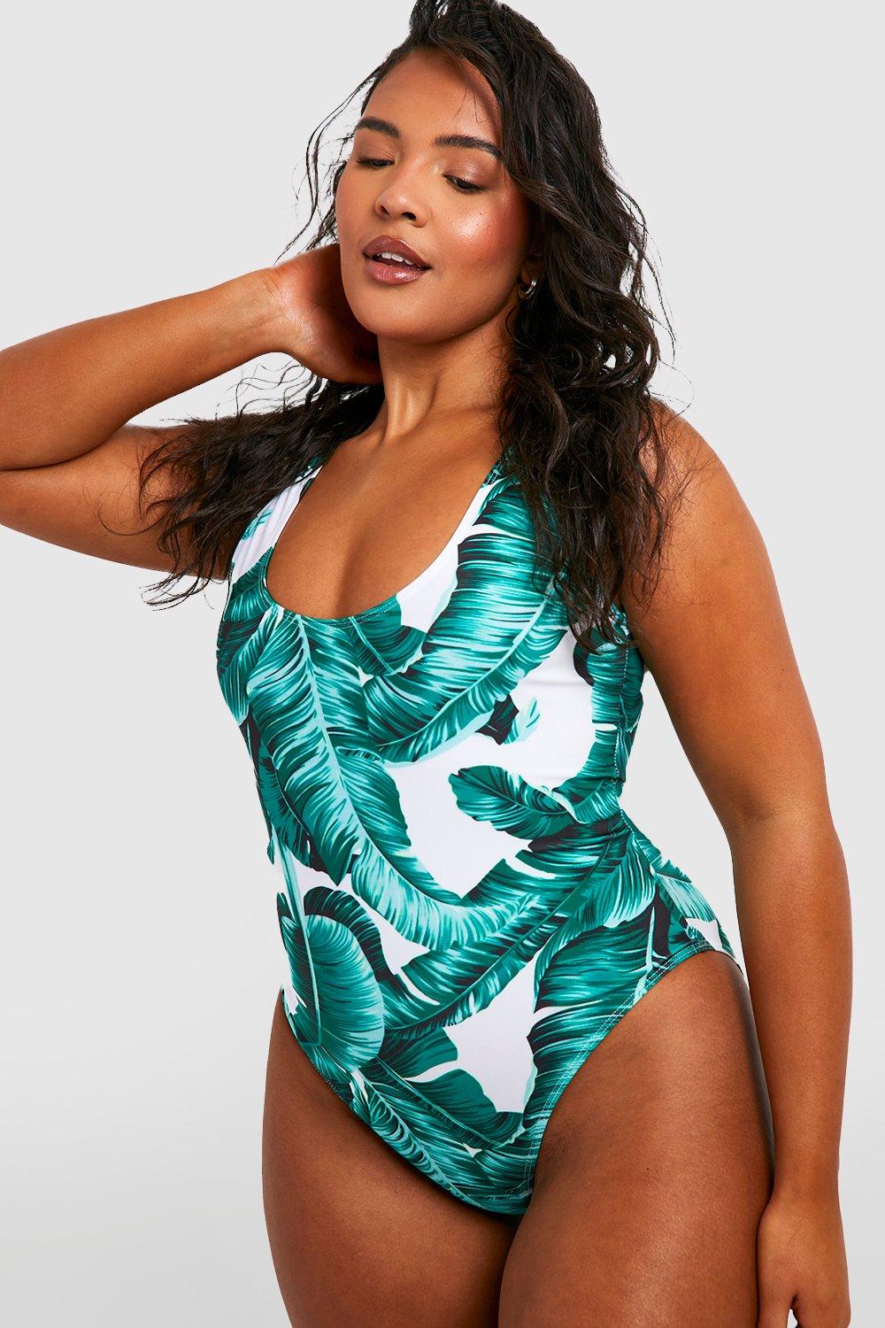 Plus size swimdress sale with tummy control