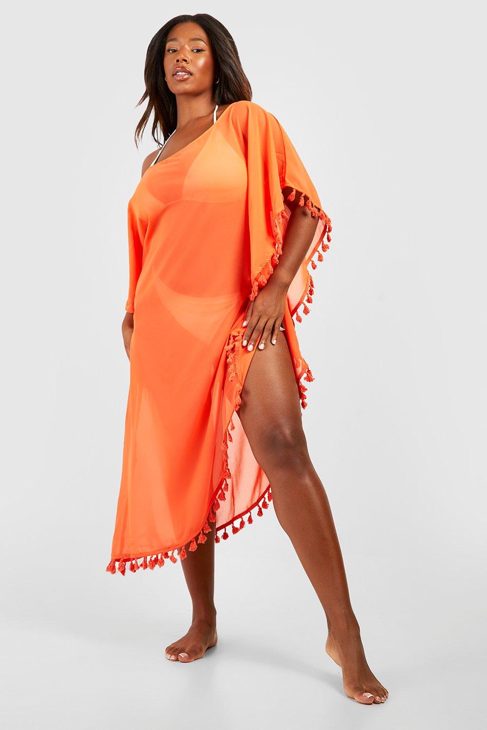 Long beach cover up plus outlet size