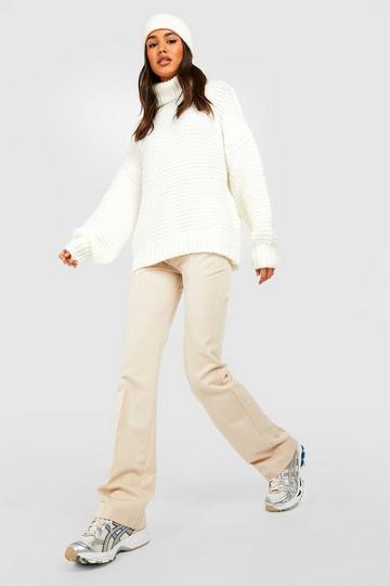 Knitted Turtleneck Sweater ivory