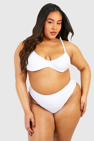 White Plus Essentials Underwired Bikini Top