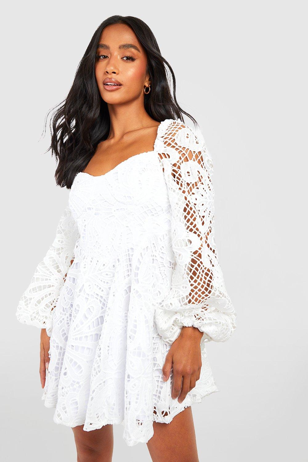 Boohoo broderie hot sale anglaise dress