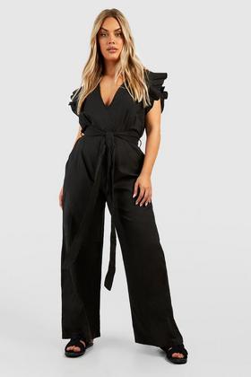 Maternity Short Sleeve Belted Loungewear Jumpsuit