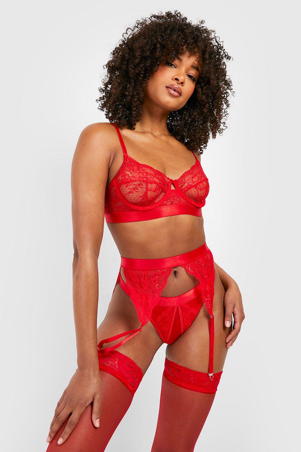 Red Lingerie Red Underwear boohoo UK