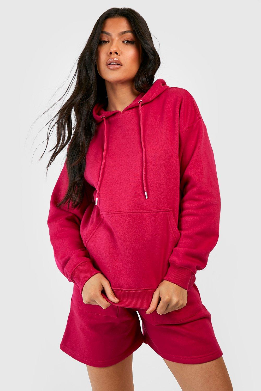 Pink discount hoodie boohoo