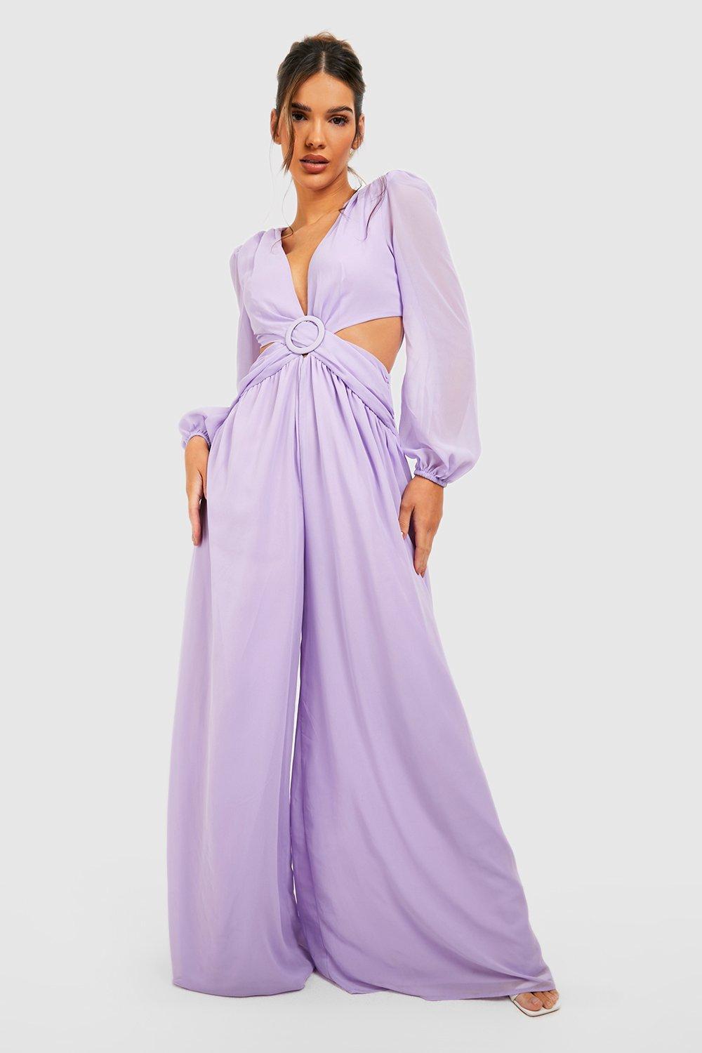 Purple Bridesmaid Jumpsuits