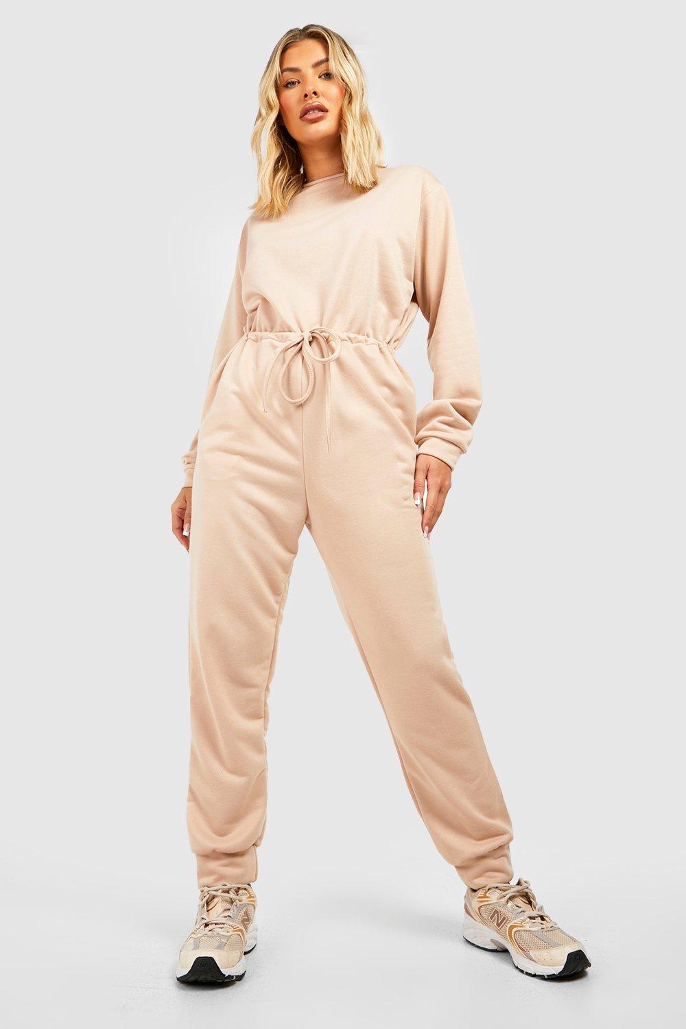 long sleeve sweat jumpsuit