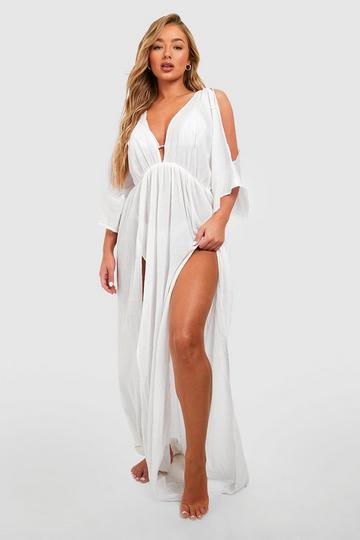 Cold Shoulder Maxi Dresses Boohoo Uk 