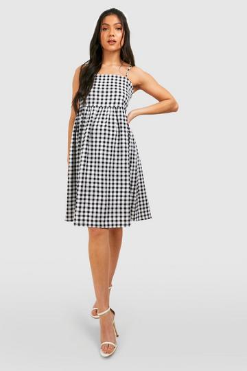 Gingham Smock Dresses Boohoo Uk