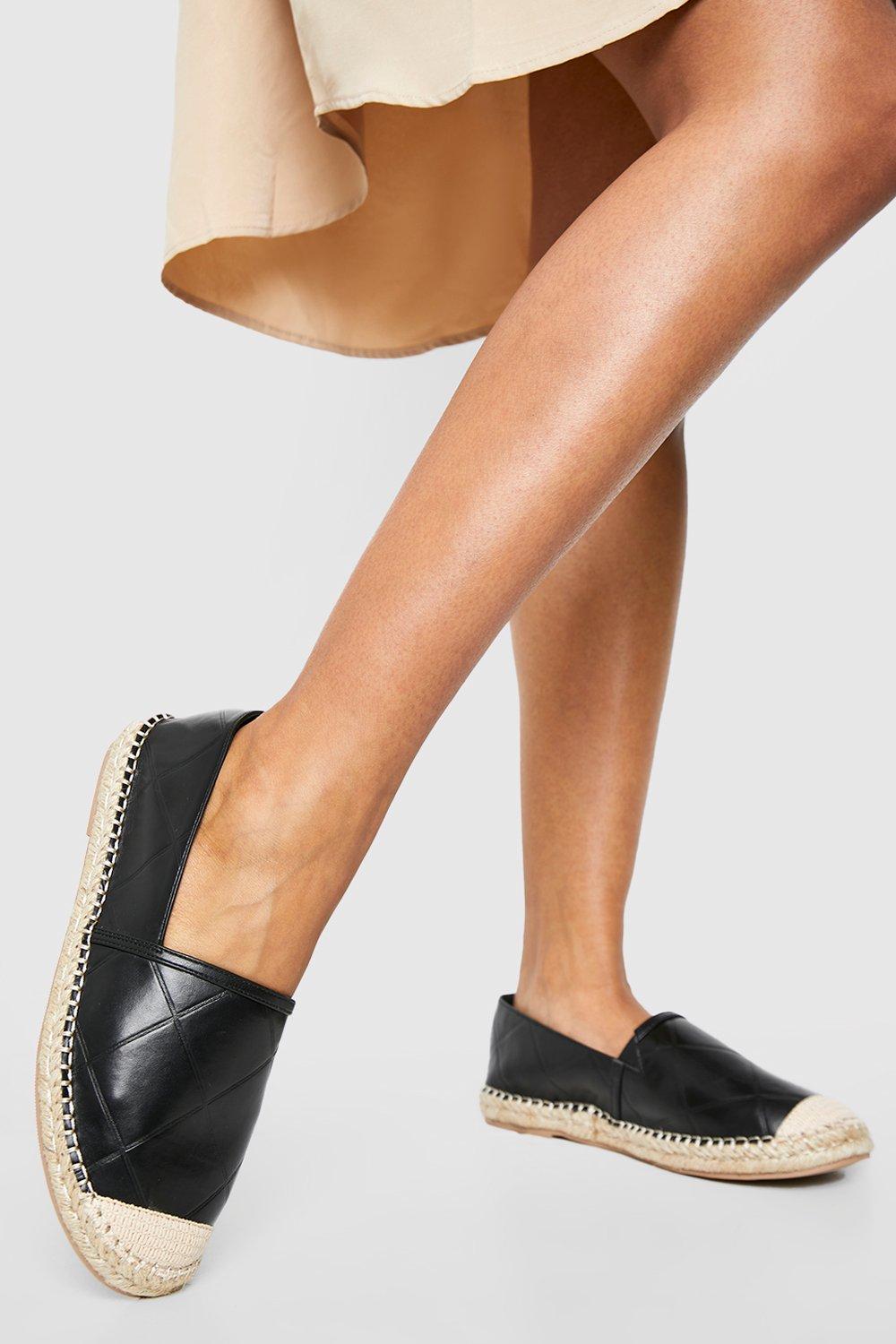 Cap toe espadrille on sale flat