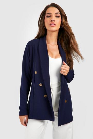 Women's navy blazers | boohoo UK