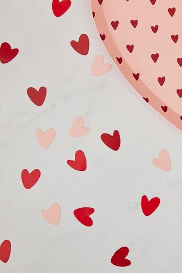 Ginger Ray Valentines Heart Confetti red