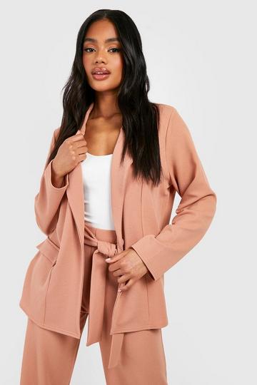 Relaxed Crepe Blazer in Camel (3093307)