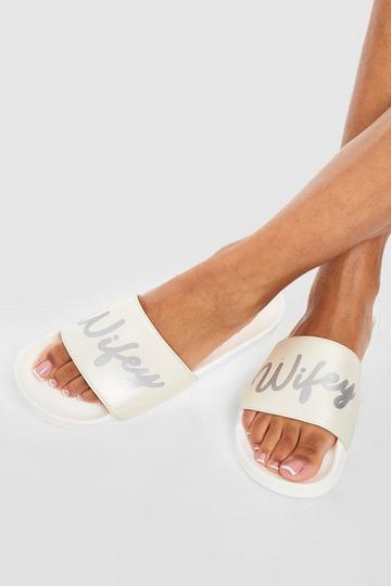 Silver Wifey Slogan Sliders