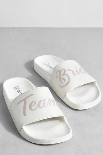 Gold Metallic Team Bride Slogan Sliders