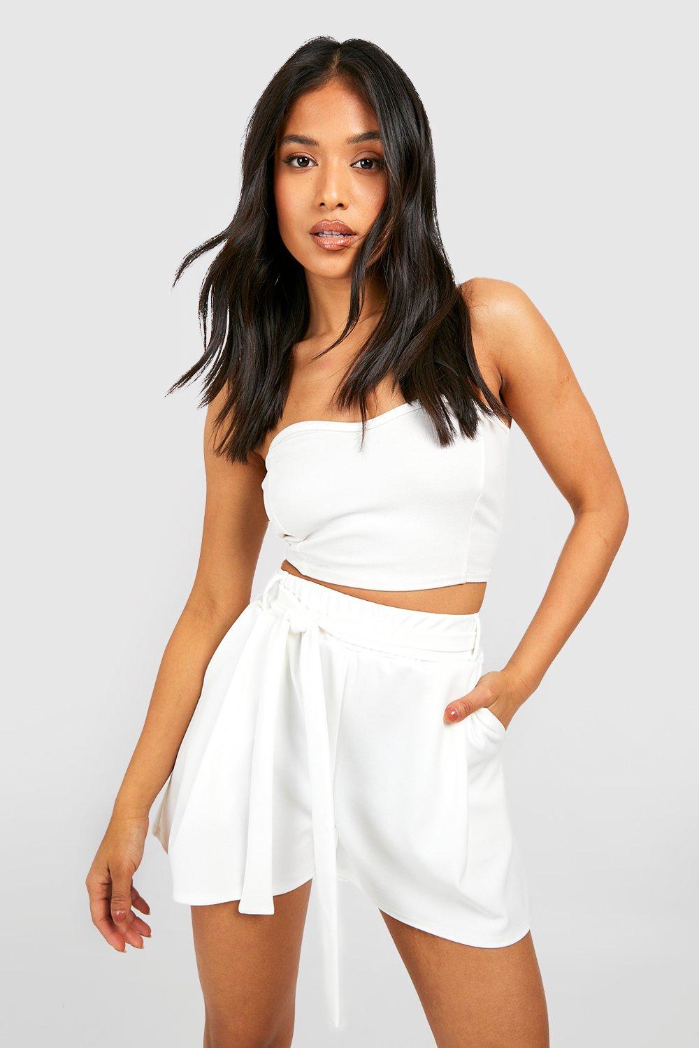 Boohoo sales white shorts