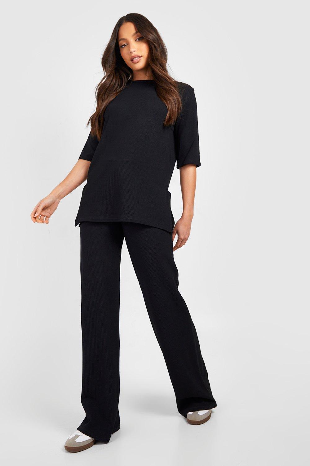 Women's Tall Crinkle Velvet Tapered Trousers | Boohoo UK