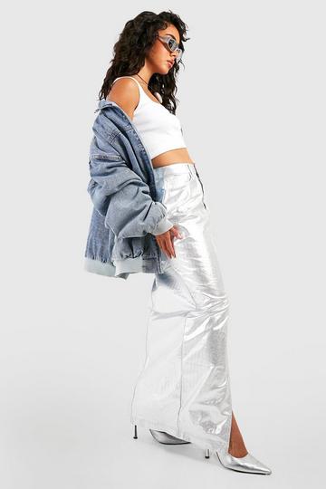 Denim maxi skirts | denim midi skirts | boohoo UK