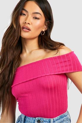 Quinn Magenta Sleeveless Slinky Bodysuit