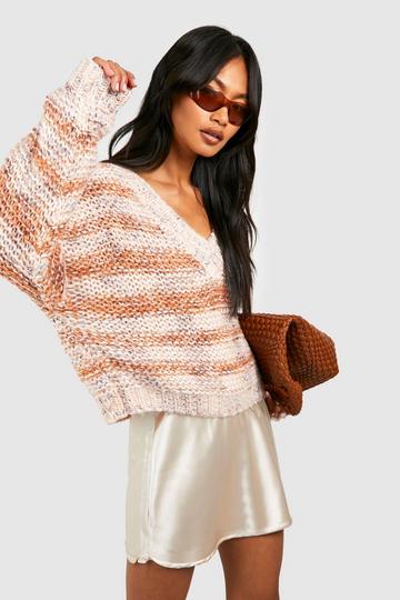 Marl Ombre Sweater rust