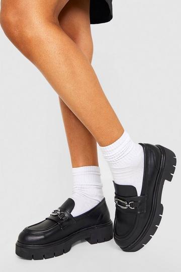 Black chunky heels | boohoo UK