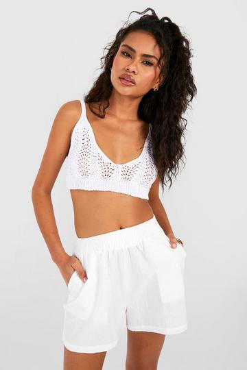 Crochet Bralet white