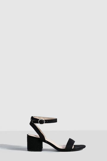 Low Block Barely There Heels black