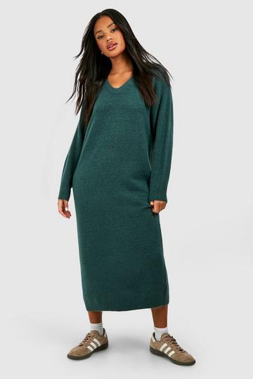 Slouchy Soft Knit Maxi Knitted Dress bottle