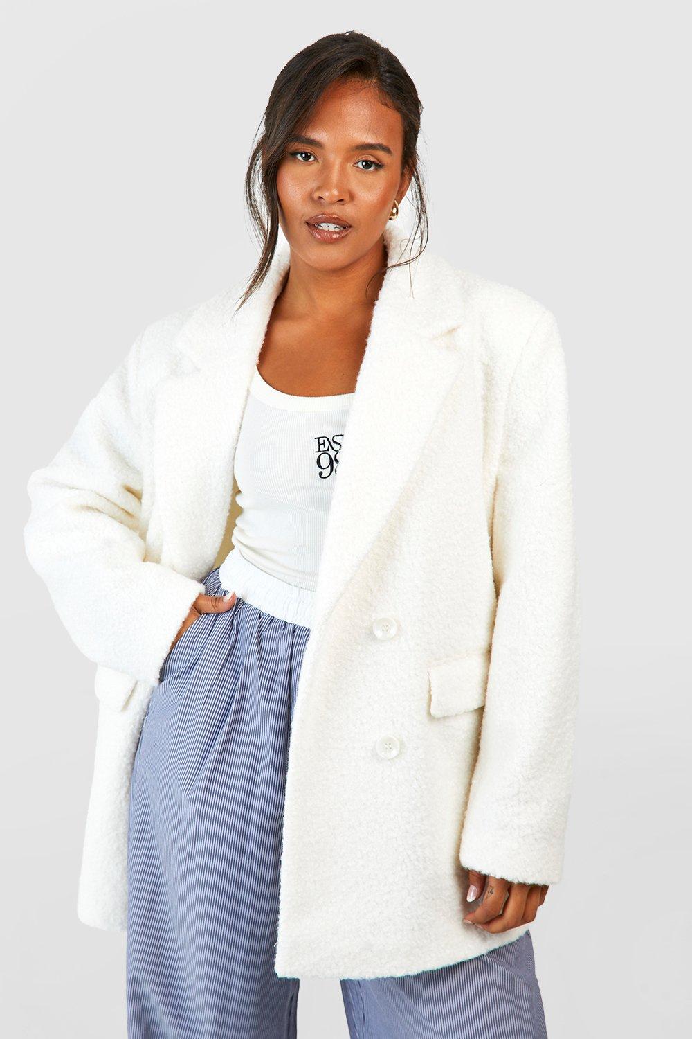 Ivory wool clearance coat womens