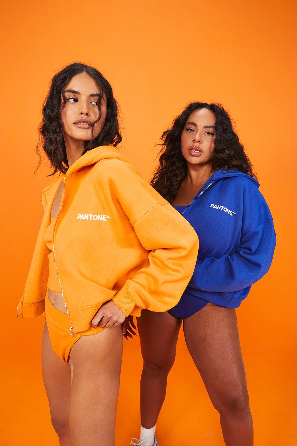 Boohoo discount orange hoodie