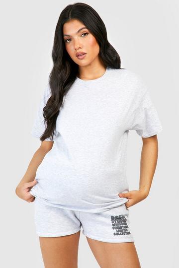 Maternity Cotton T-shirt grey