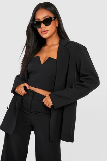 Relaxed Fit Tailored Blazer black