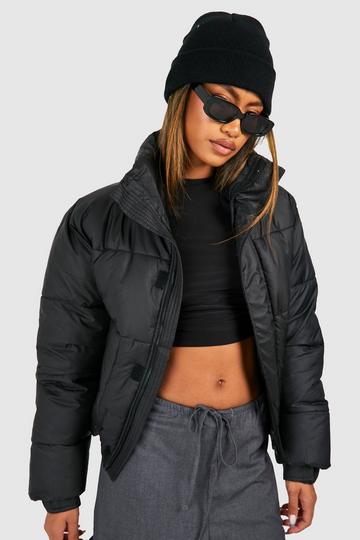 Women's black puffer jackets