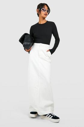 Knitted Halter Crop Bralette And Maxi Split Skirt Set