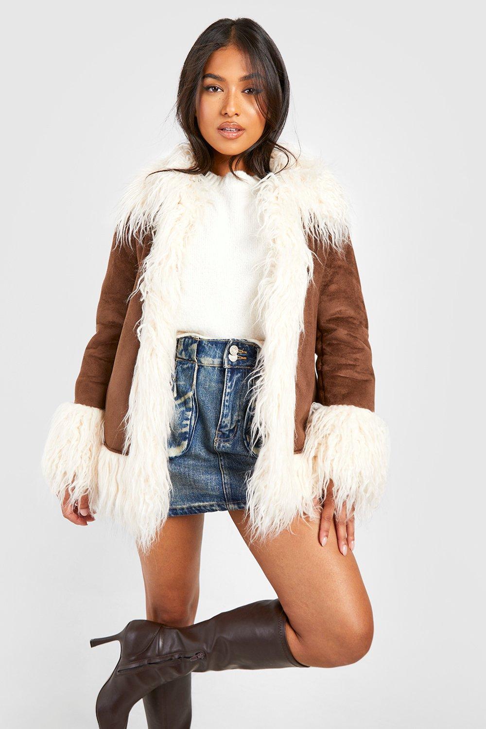 Boohoo shaggy store jacket