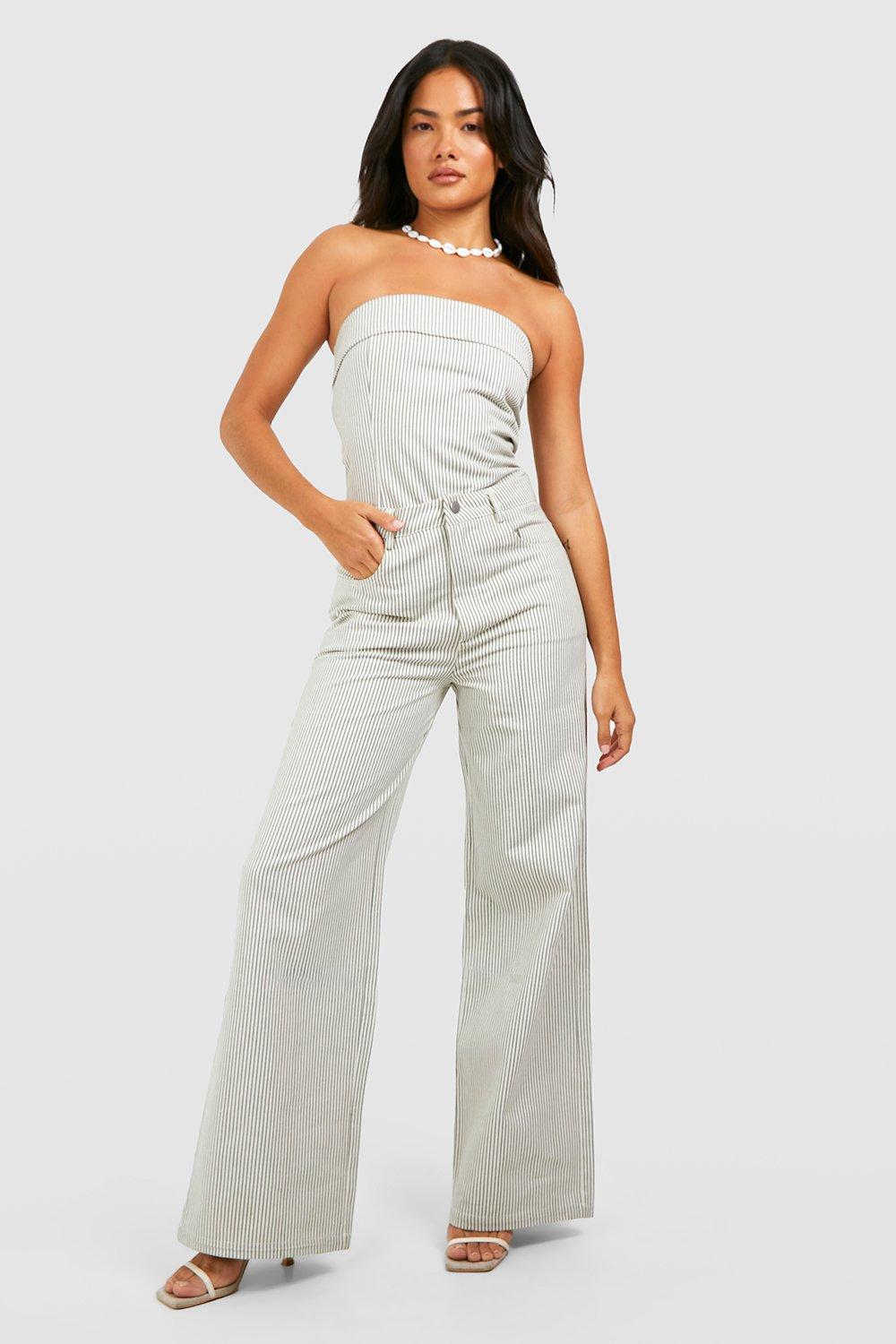 Missguided white contrast stitch deals strapless