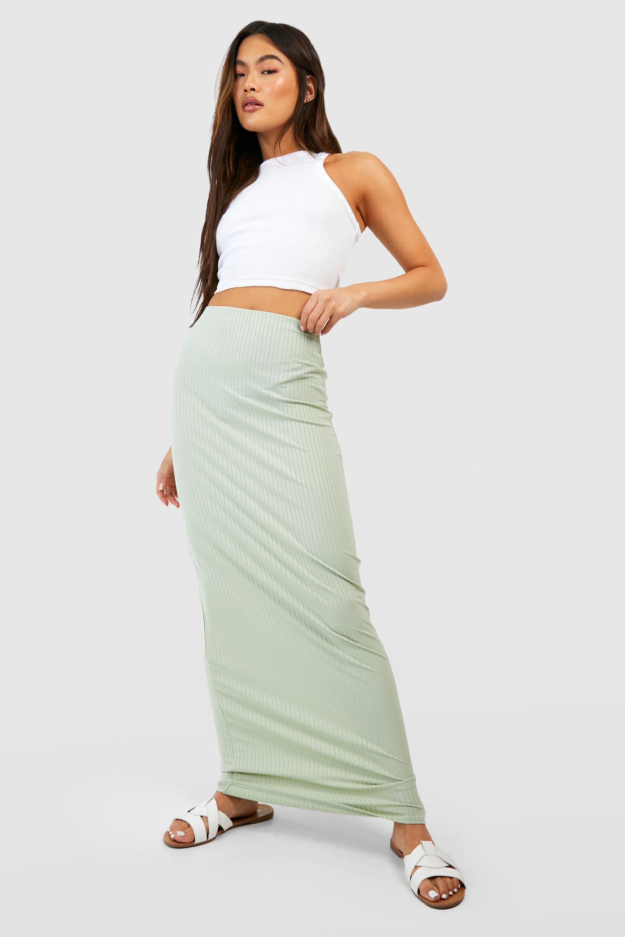 Sage green clearance maxi skirt uk