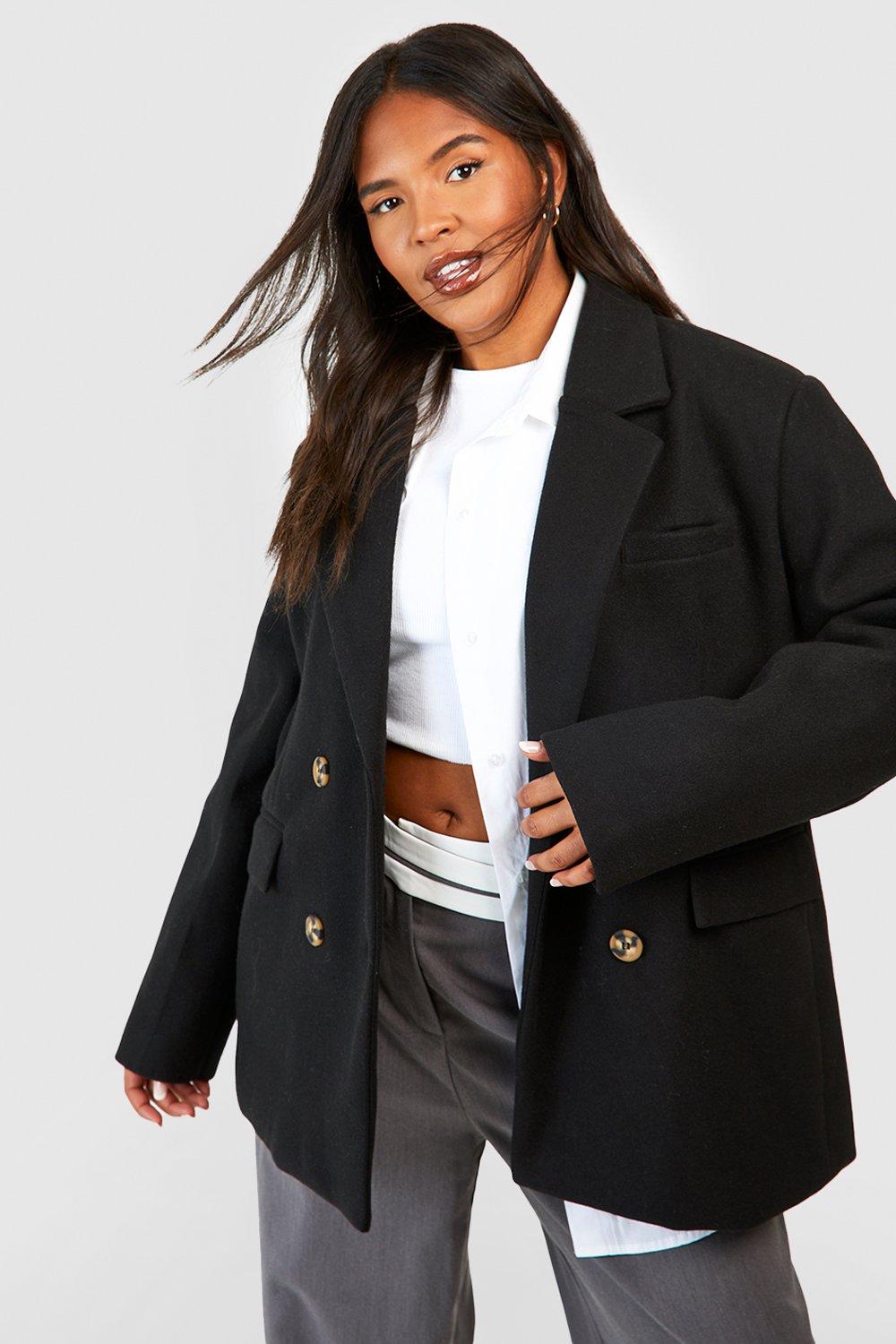 Black wool blazer outlet womens