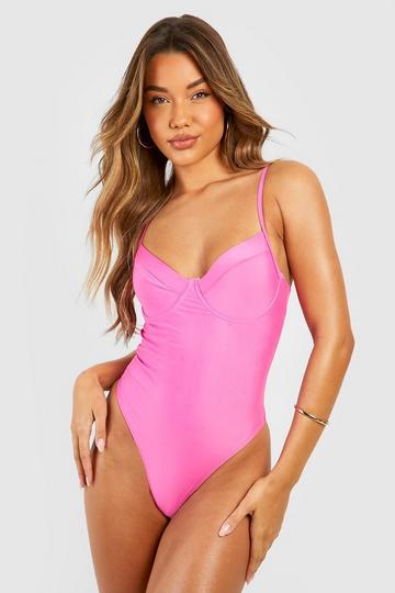 Essentials Underwired Swimsuit pink