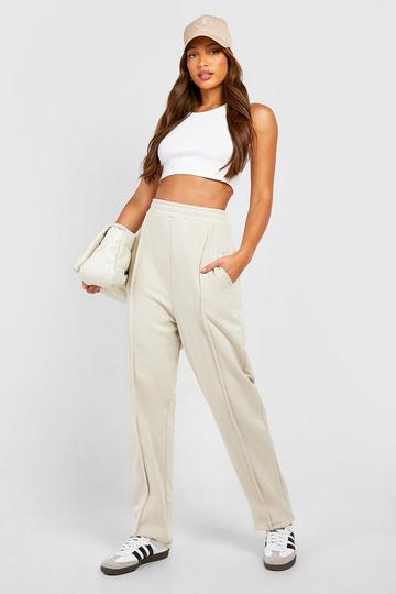 Tall Piping Detail Slouchy Jogger stone